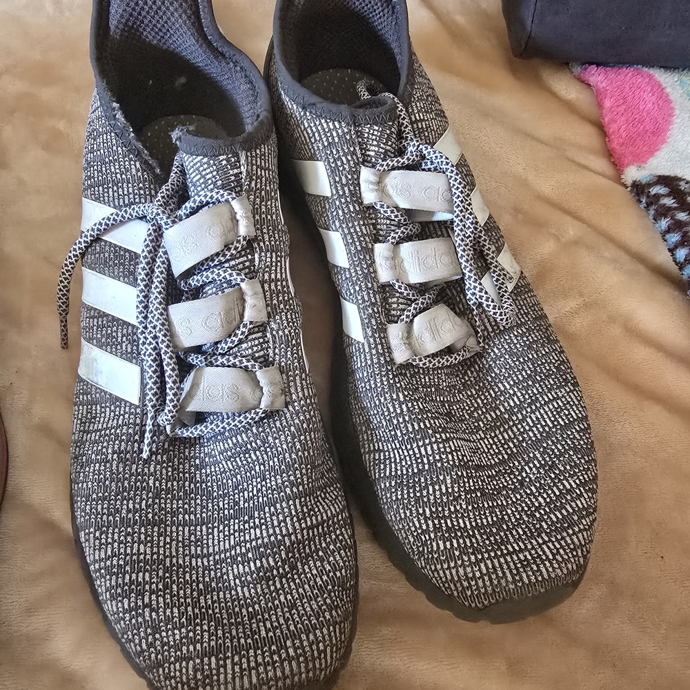 adidas Monochrome Knit Athletic Shoes